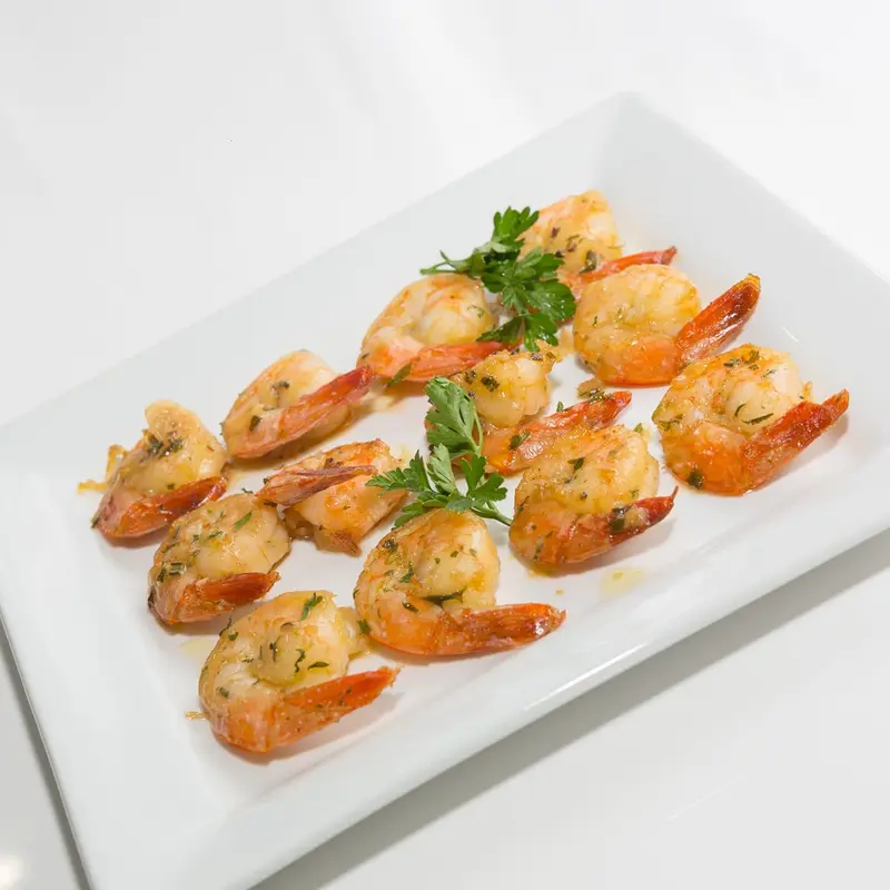 Garlic butter shrimp with parsley